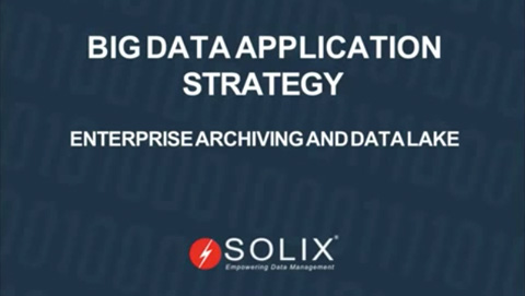 Big Data Application Strategie Enterprise Argief en Data Lake